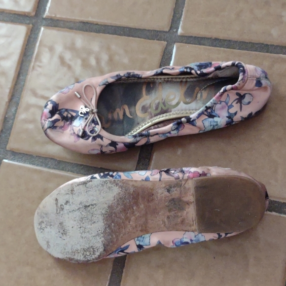 Well-used Sam Edelman Felicia Flat Floral Satin - Picture 5 of 11